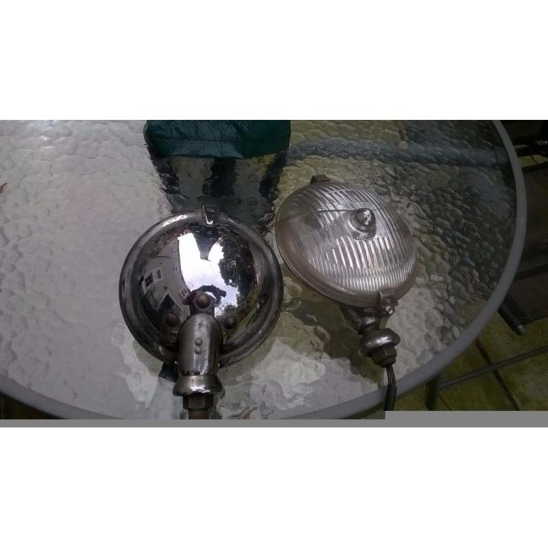 Vintage car spotlights