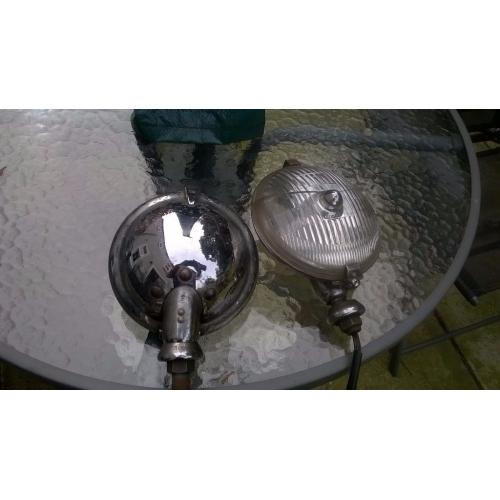 Vintage car spotlights