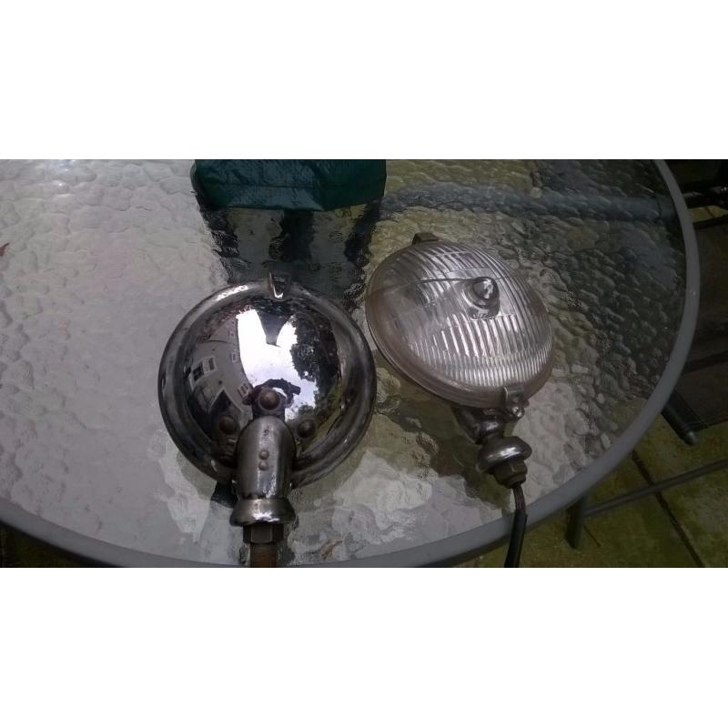 Vintage car spotlights
