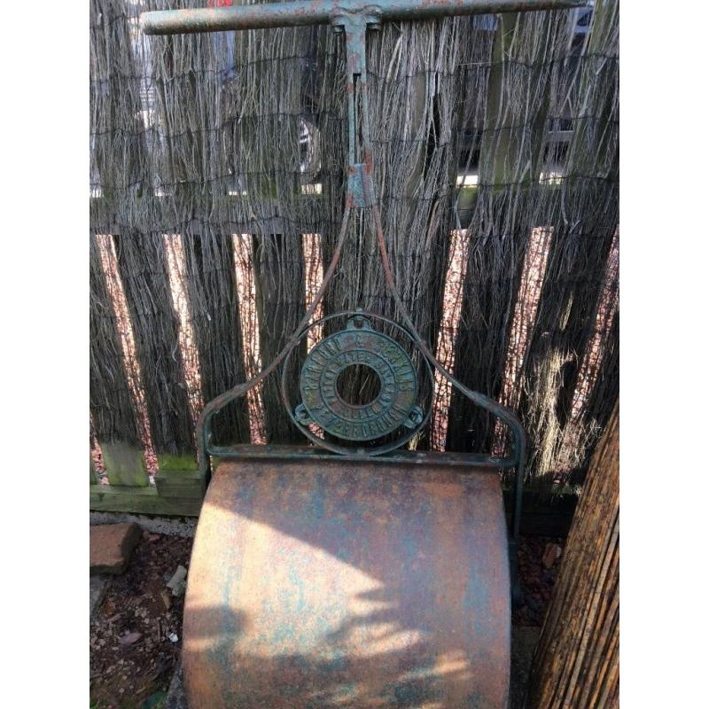 Cast iron garden roller