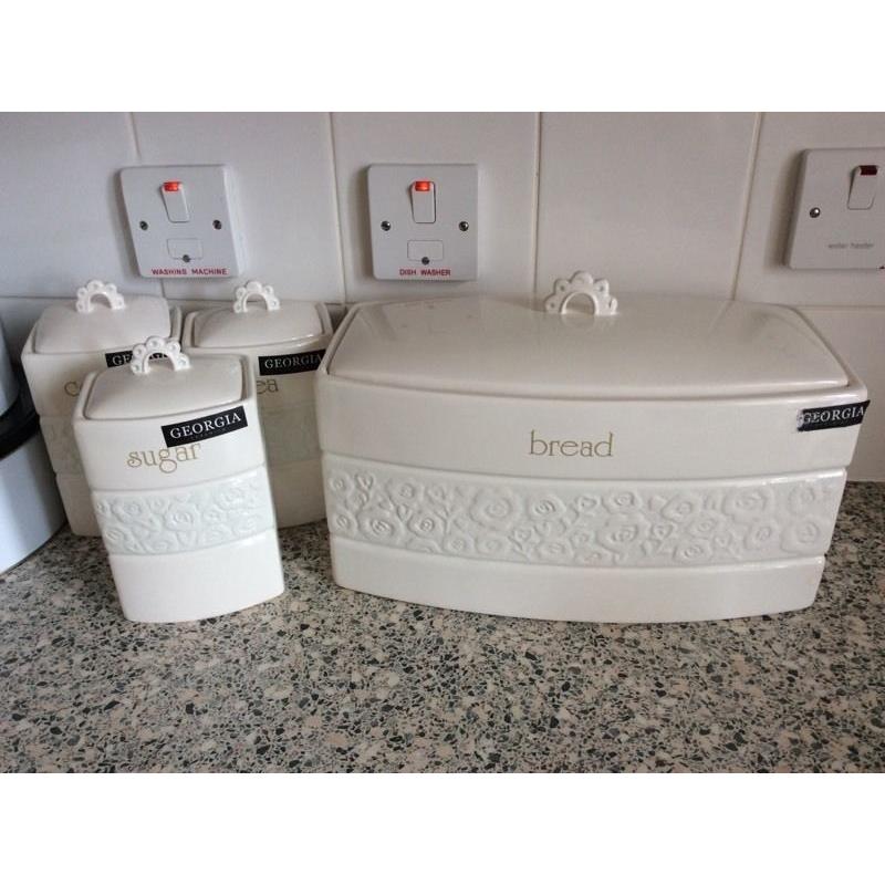 Georgia Ceramics Bread Bin Set