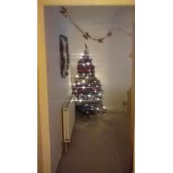 6ft black glitter Christmas tree