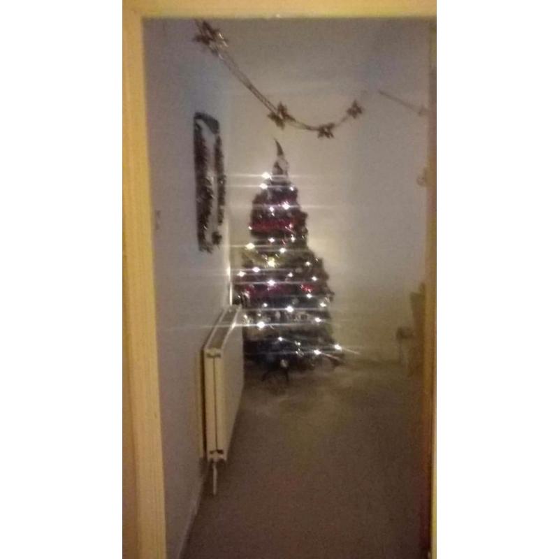 6ft black glitter Christmas tree