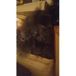 6ft black glitter Christmas tree