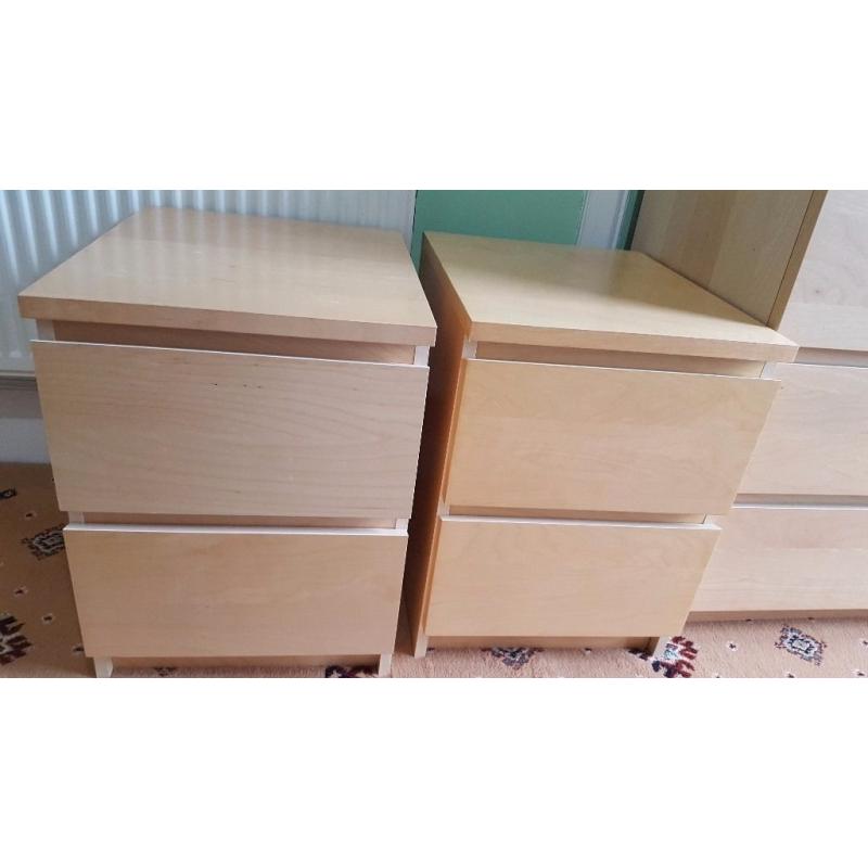 Chest of drawers oak veneer