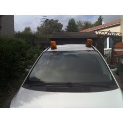 Britax Revolving amber beacon, plus p.i.r. floodlight.