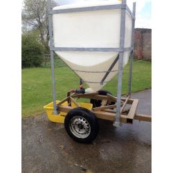 Field/Paddock Large Fresh Water Bowser Transport Trailer - 900Ltrs