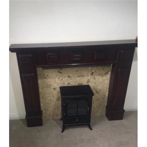 Fireplace with surround
