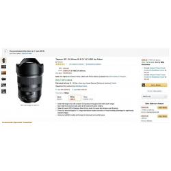 Tamron SP 15-30mm f2.8 Di VC USD for Nikon
