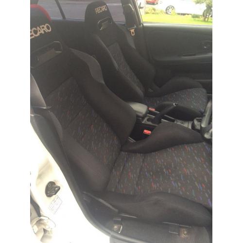 Mitsubishi Recaro confetti front seats
