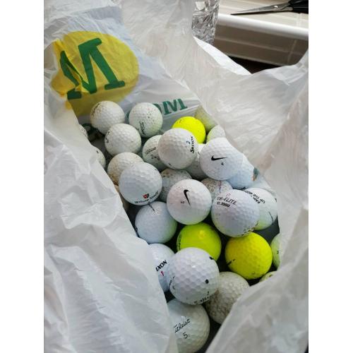 selection of golf balls