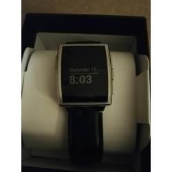 Pebble steel smart watch
