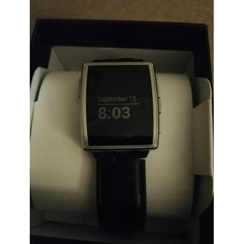 Pebble steel smart watch