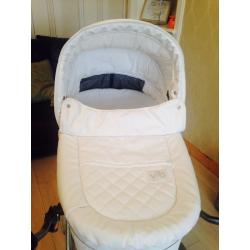 White VIB Swarovski crystal pram