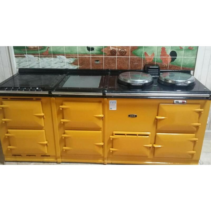 LARGE AGA COOKER RANGE OIL/ELECTRIC