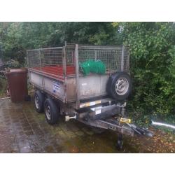 Ifor Williams electric tipping trailor, with steel floor and new Battery.