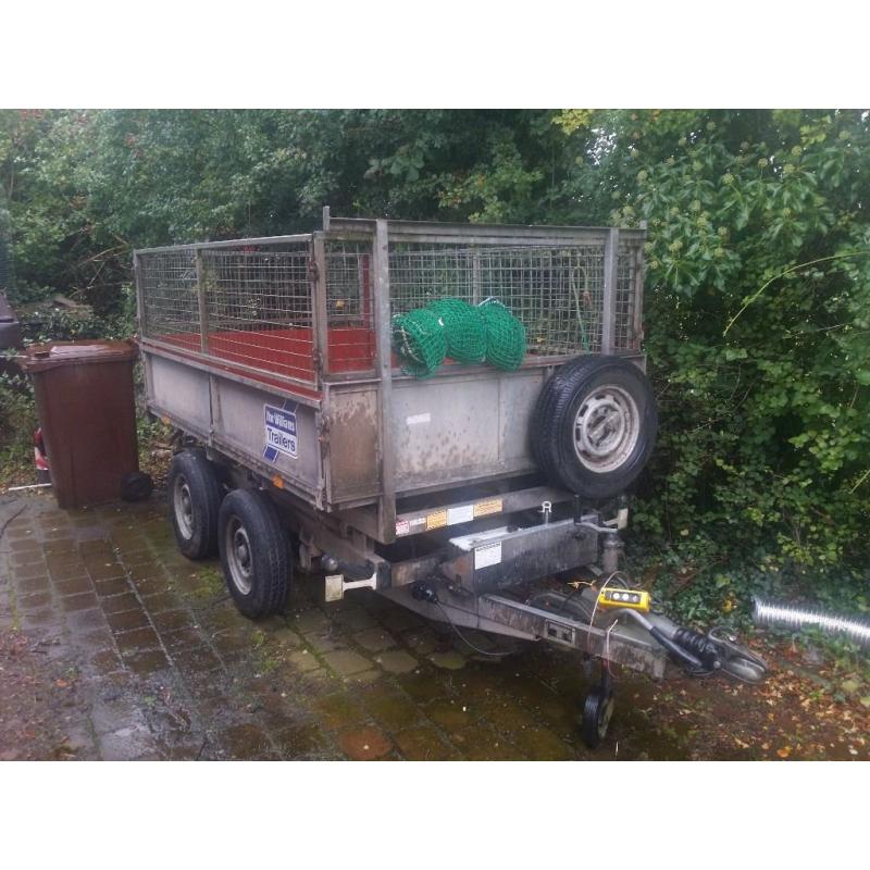 Ifor Williams electric tipping trailor, with steel floor and new Battery.
