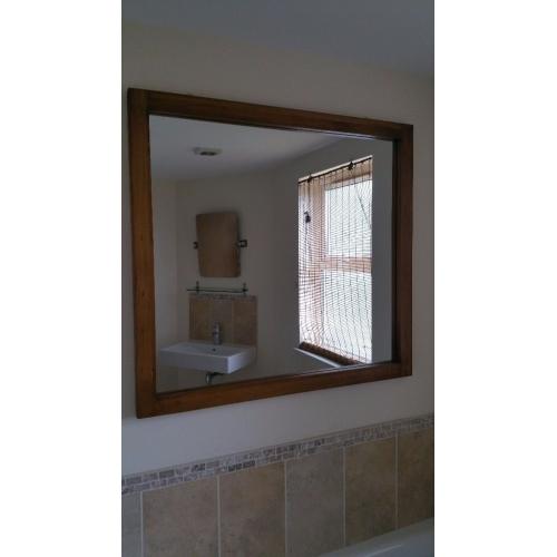 Large Realwood framed mirror