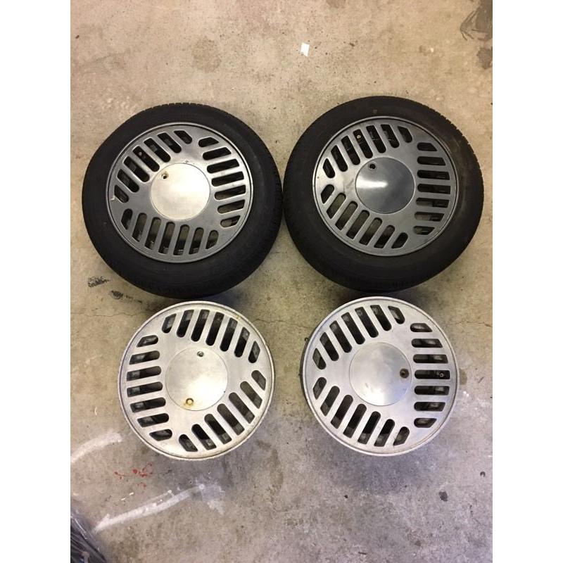 Rare Carmona 14" alloy wheels 4x100 lupo polo golf mk2 mk1