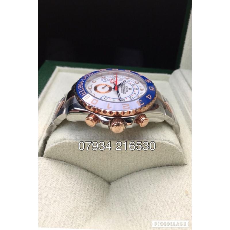 Rolex yacht master 2 everose luxury automatic sailor watch 44mm brand new in Swiss box bi metal