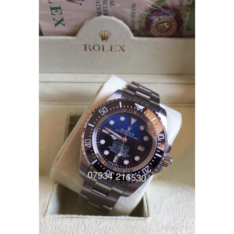 Rolex deep sea dweller JC James Cameron blue face luxury automatic divers watch brand new Swiss box