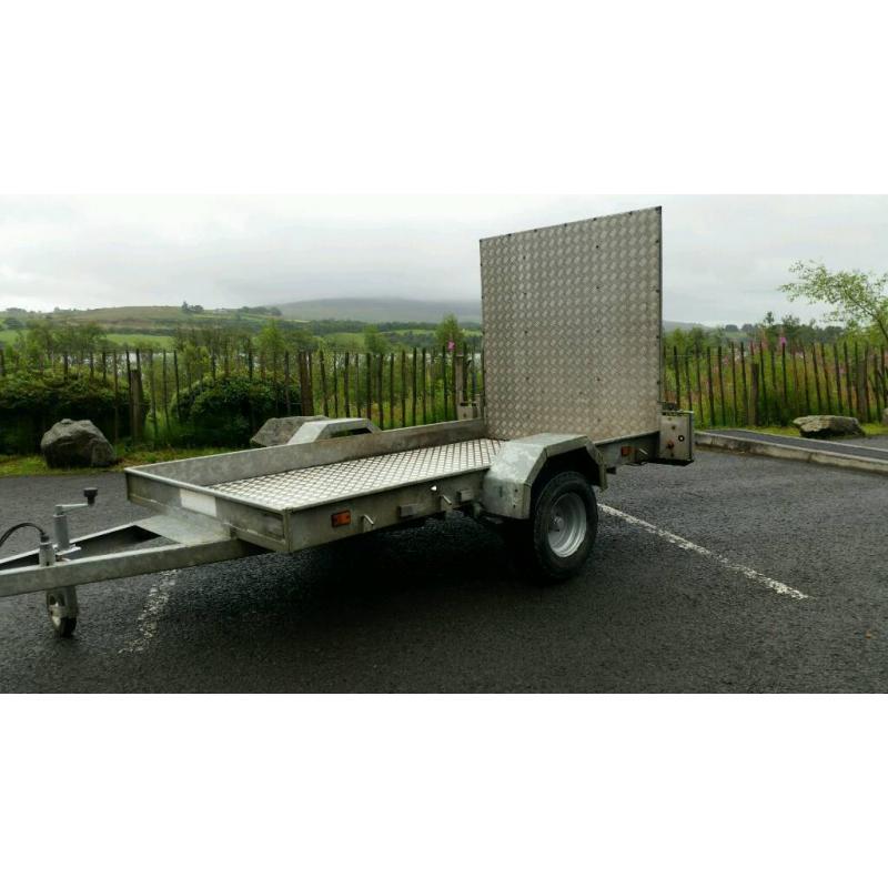 8 X 4 ft 5 hudson single axle trailer stamped Cookstown