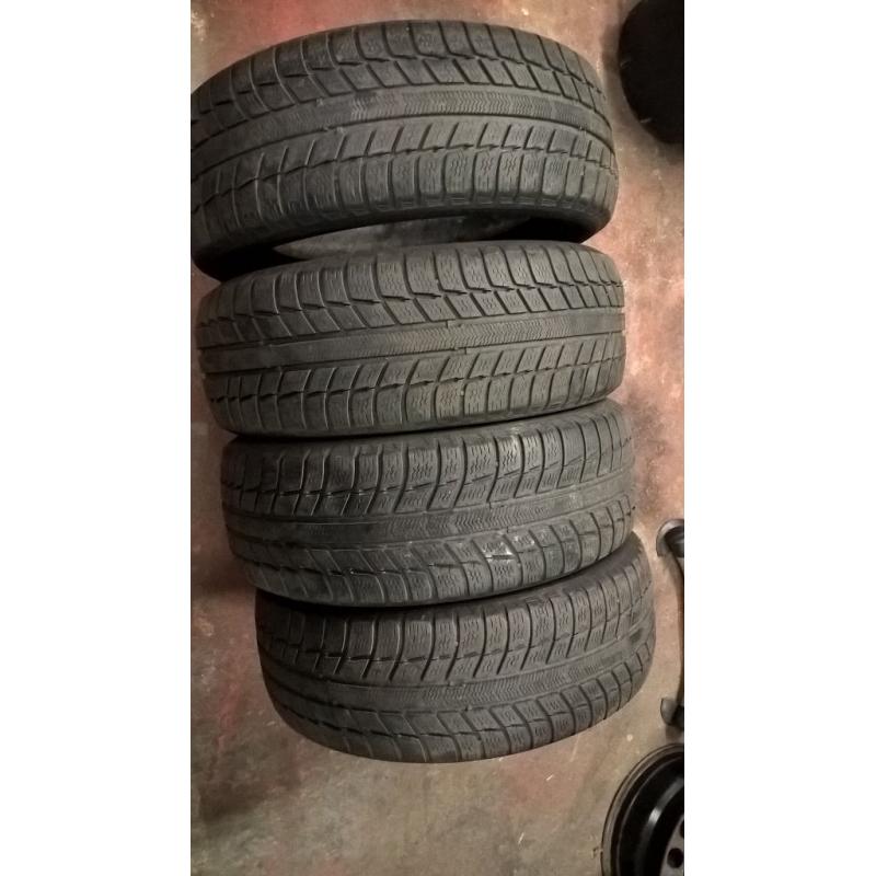 4x Michelin Primacy Alpin winter tyres 205 55 16 wheels snow