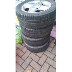 Five Ford Festa Alloys and Tyres.