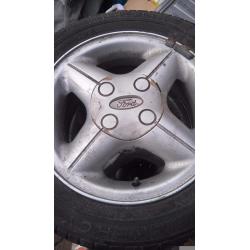 Five Ford Festa Alloys and Tyres.