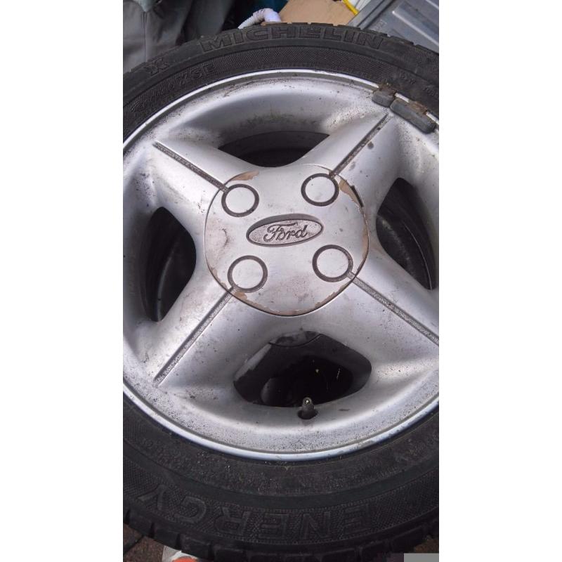 Five Ford Festa Alloys and Tyres.