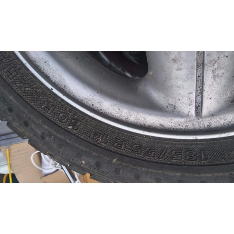 Five Ford Festa Alloys and Tyres.
