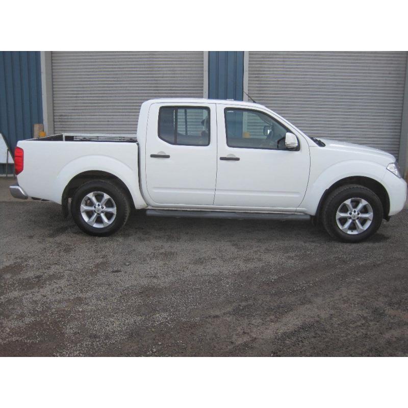 Nissan Navara Acenta, white, no canopy, 106,400 miles. MOT to 13 August 2017