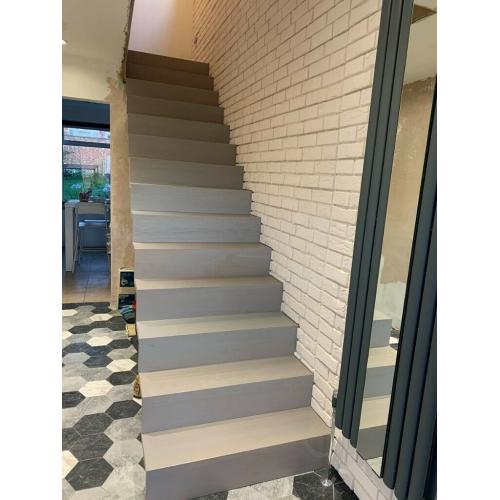 Solid wood self supporting stairs MADE TO MEASURE oak ash beech lacquer oil