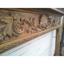 Antique wooden fire sorround