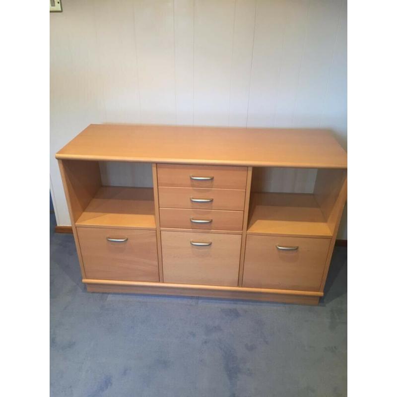 Solid wood side unit