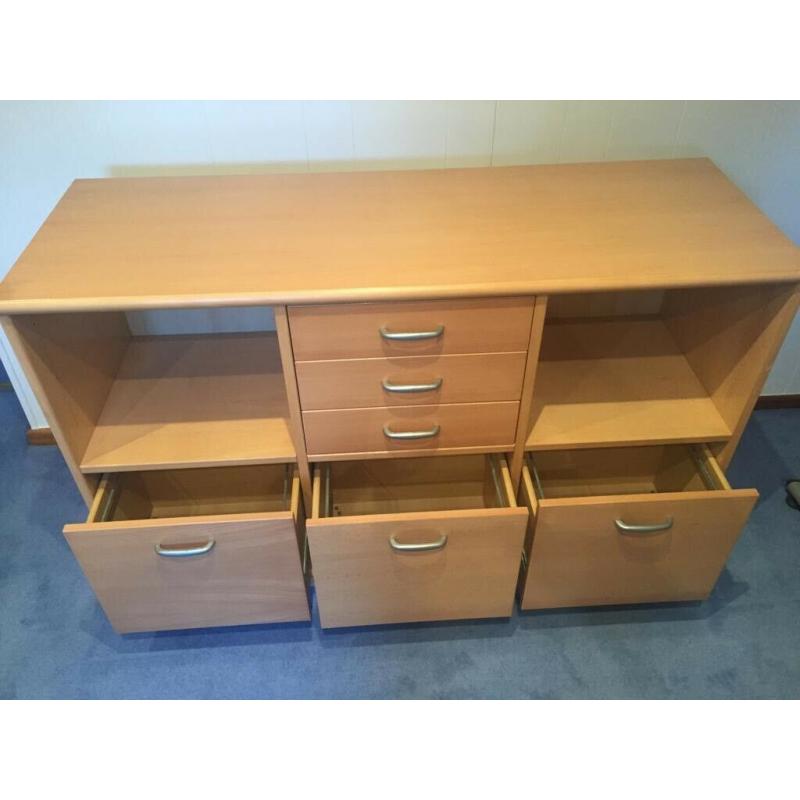 Solid wood side unit