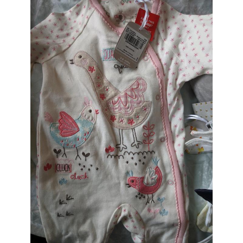 Sainsbury's 3-6 months sleep suits