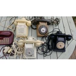 Job lot 7 French vintage telephones