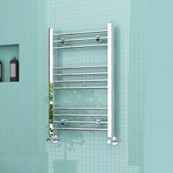 800 x 500 mm Chrome Straight Heated Bathroom Towel Radiator RRP ?113.30 OUR PRICE ONLY ?50.00
