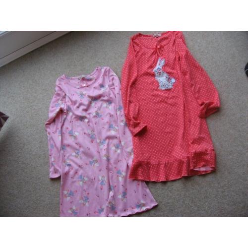 John Lewis Girls Long Sleeve Soft Touch Nighties (Age 10)