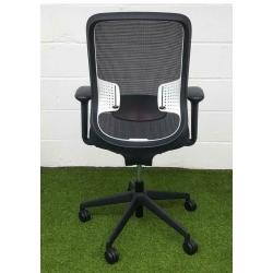 Black Mesh Chair - Orange Box