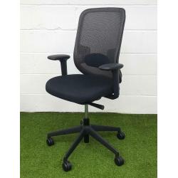 Black Mesh Chair - Orange Box