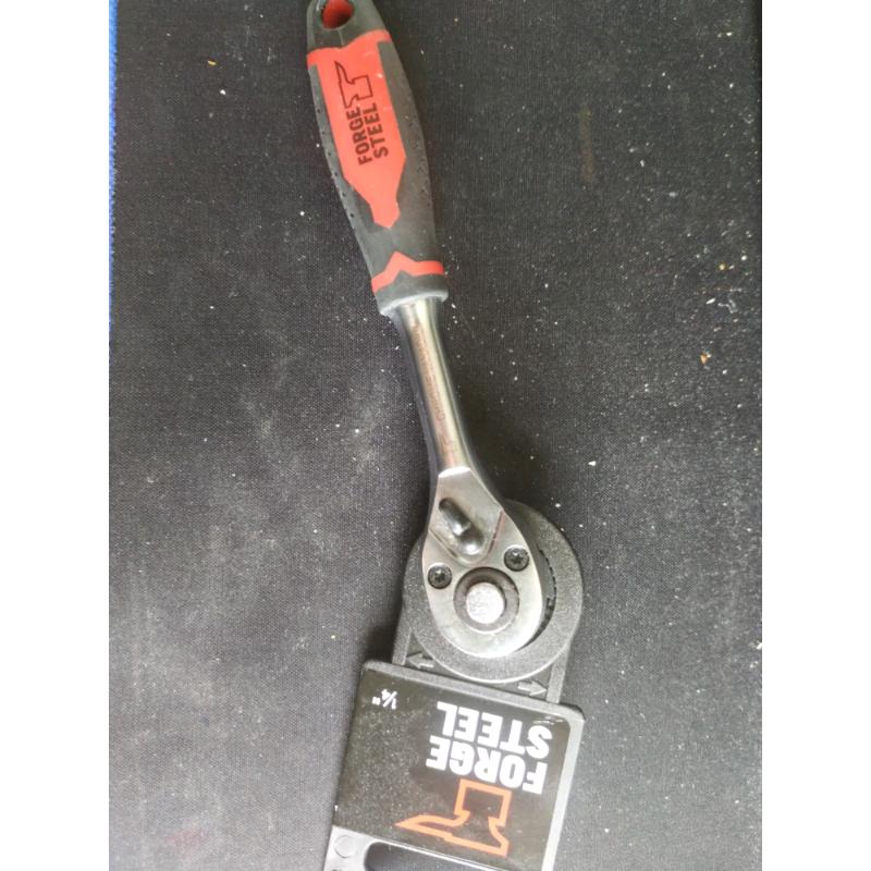 Forge Steel 1/4" ratchet handle