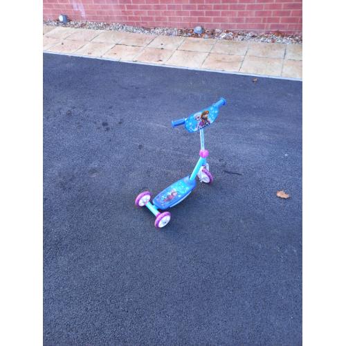 A frozen scooter