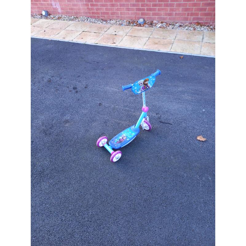A frozen scooter