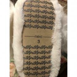 Swan next slippers size 3