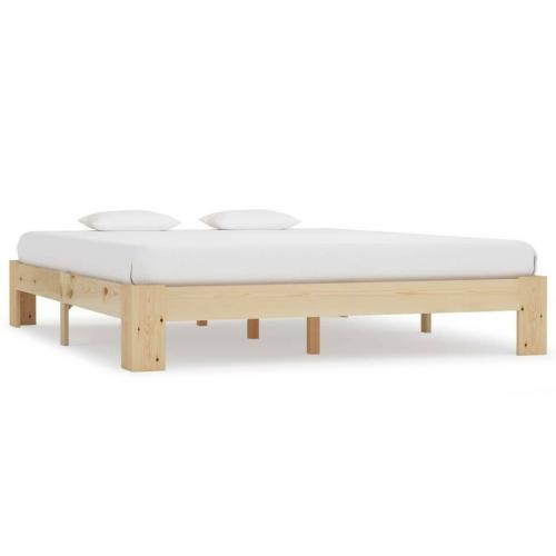 Bed Frame Solid Pine Wood 160x200 cm-283284