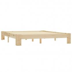 Bed Frame Solid Pine Wood 160x200 cm-283284