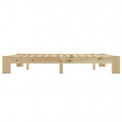 Bed Frame Solid Pine Wood 160x200 cm-283284