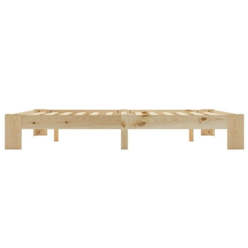 Bed Frame Solid Pine Wood 160x200 cm-283284